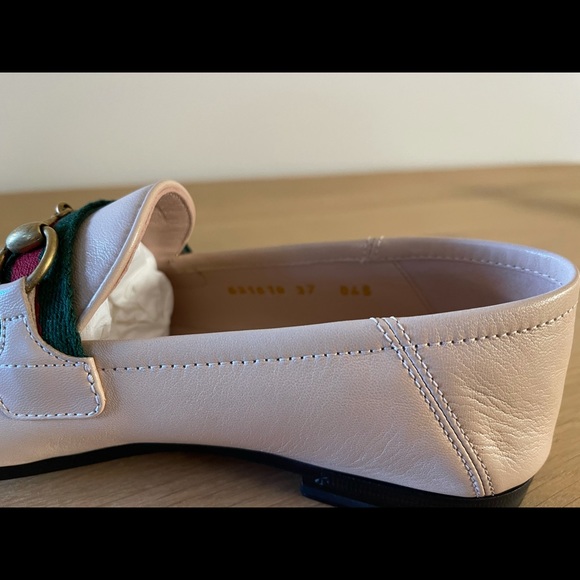 SOLD-NWT Gucci web loafers blush 37 - Picture 3 of 8